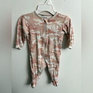 Pekkle Pink Camo Pajamas 3 months